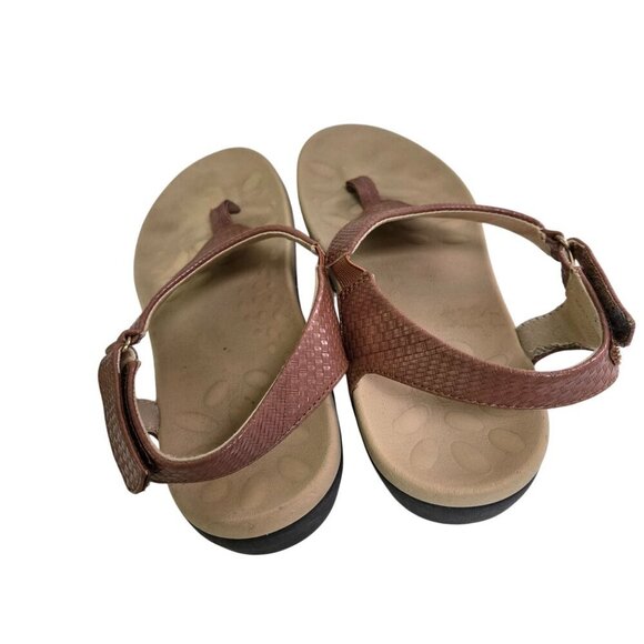 Utenag Arch Support Orthotic Adjustable Thong Sandals Faux Leather Size 40/9 - Picture 9 of 13